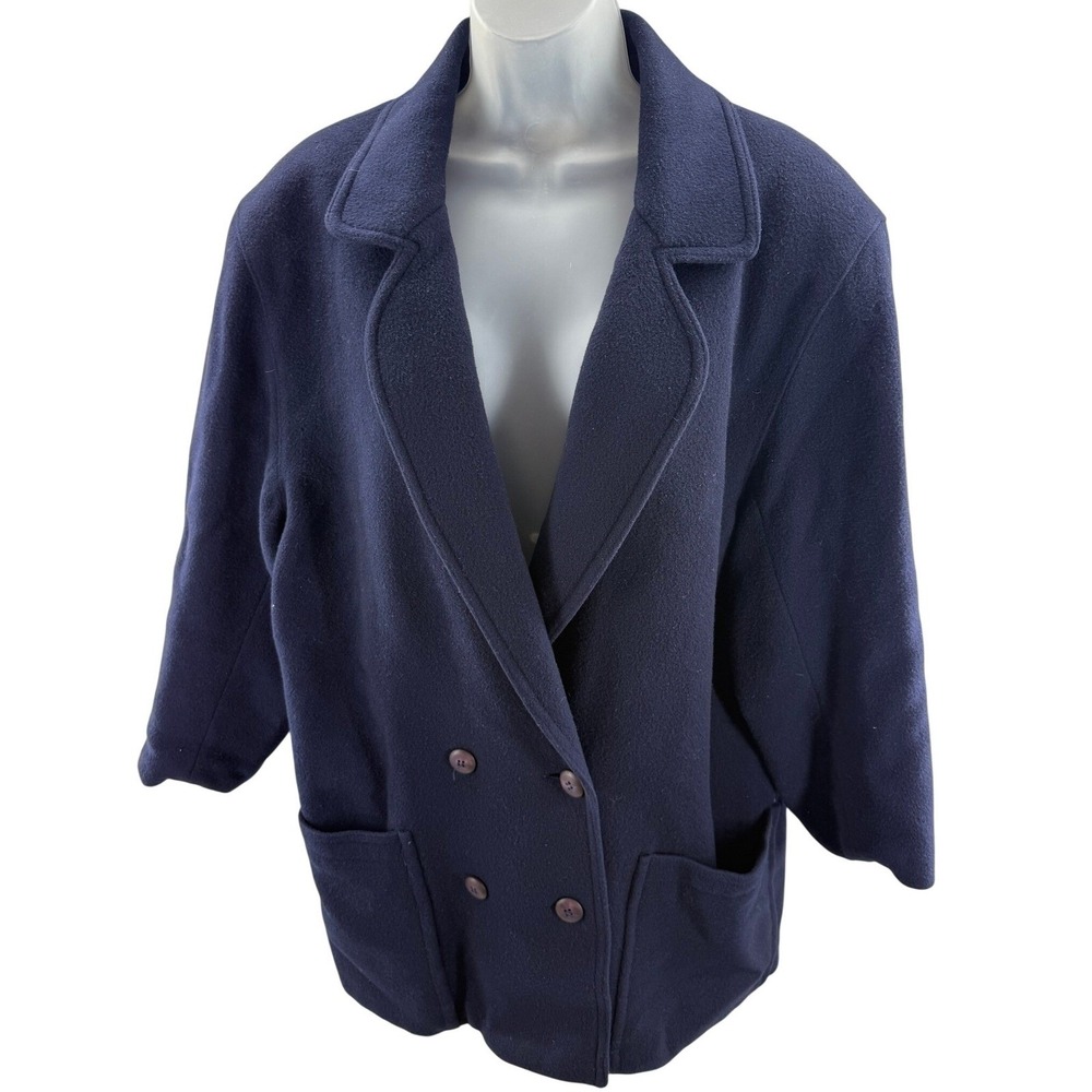 Brooks Brothers VINTAGE Wool/Cashmere 3/4 Sleeve Coat Made Ireland Womens 10